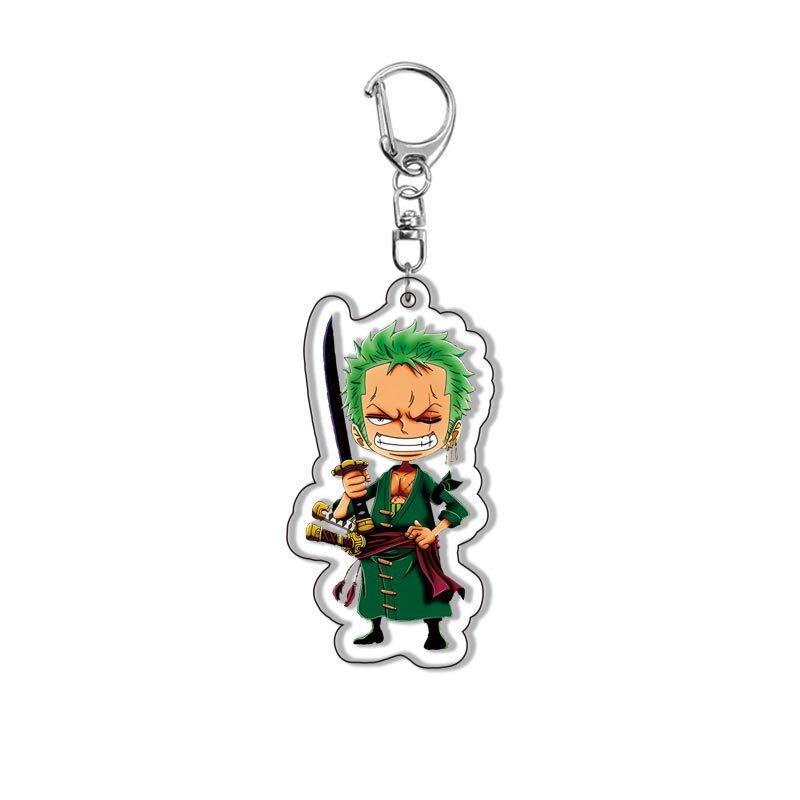 Аниме One Piece Акриловый Брелок-Подвеска Луффи Чоппер Зоро Ророноа Аксессуар для Рюкзака Высокое Качество Красивый Дизайн