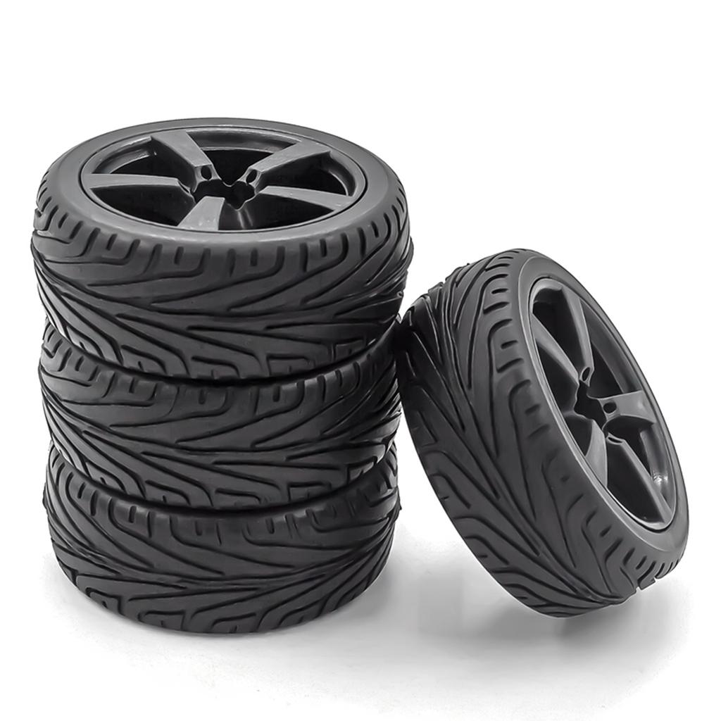 RC Drift Tires RC Racing Car Tires 4pcs Replacements for 1/10 HSP94123 94122 D5 Yokomo RC Drift Car