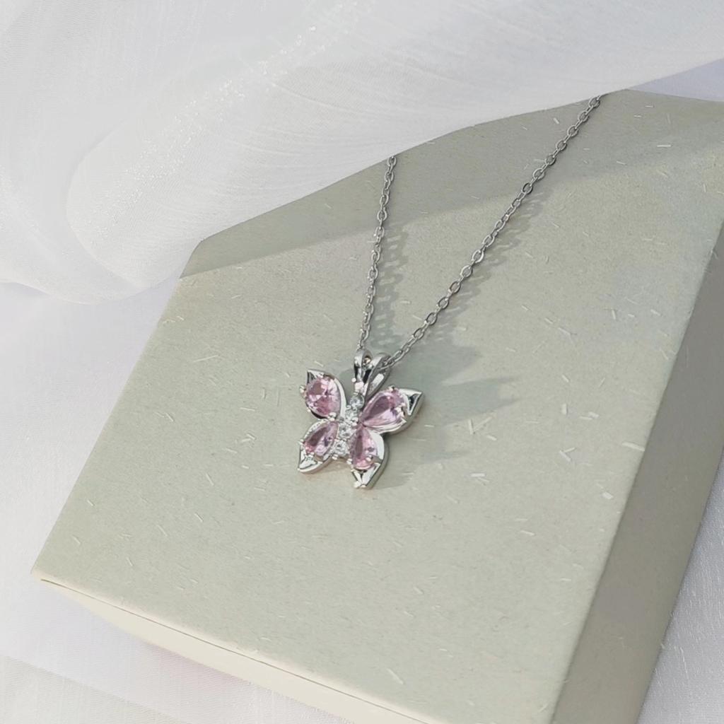 Женское ожерелье-бабочка, высококлассное, простое и универсальное, темпераментное, инкрустированное цирконом, цепочка для ключицы, ювелирное изделие