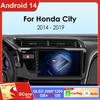 Для Honda City 2014 2015 2016 2017 2018 2019 Android 14 Qualcomm Car Radio GPS Navi QLED Screen Car Player WIFI BT 4G Головное устройство