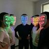 Cool V for Vendetta LED Light Up Mask More Colors For Choice Neon Glowing Hacker Mask for Halloween Cosplay Party 3