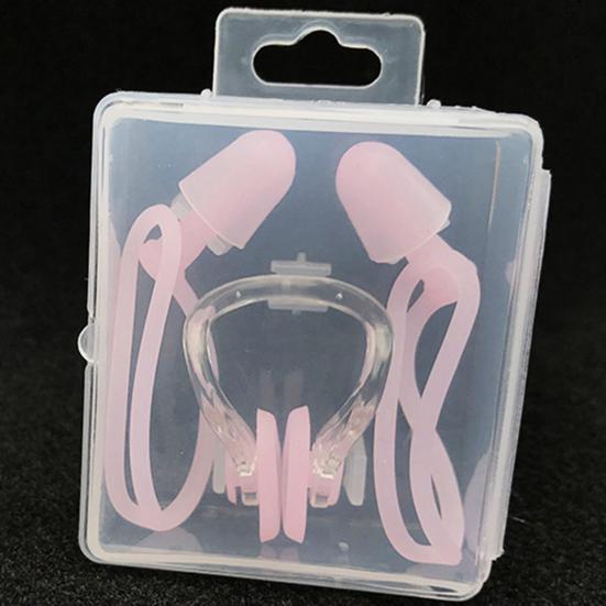 Swimming Earplug Compact Strong Toughness Comfortable Fit Swim Nose Clip Water-resistant Swimmers Earplug Swimming Earplug Diving Use