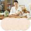 6PCS/SET Natural DIY Crochet Base Multipurpose Weaving Bag Bases Wooden Basket Bottoms Home