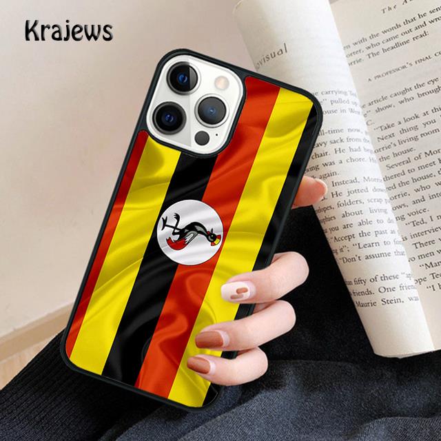 Uganda Flag Soft Phone Case For IPhone 18 17 Air 16 15 14 Max Plus 11 12 13 Pro Max Phone Cover coque Shell Fundas