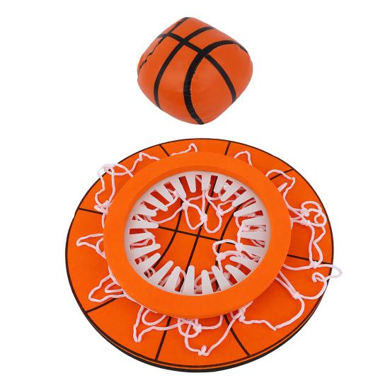 Подвесное баскетбольное кольцо для помещений на потолок, развивающая мини-баскетбольная игра, детская/взрослая игрушка для снятия стресса, баскетбольная корзина с мягким мячом