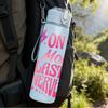 1PC On My Mom's Last Nerve Funny Print 750ml Color Plastic Sports Water Bottle Leakproof Flip Straw Lid Suitable for Sports Office Home Use