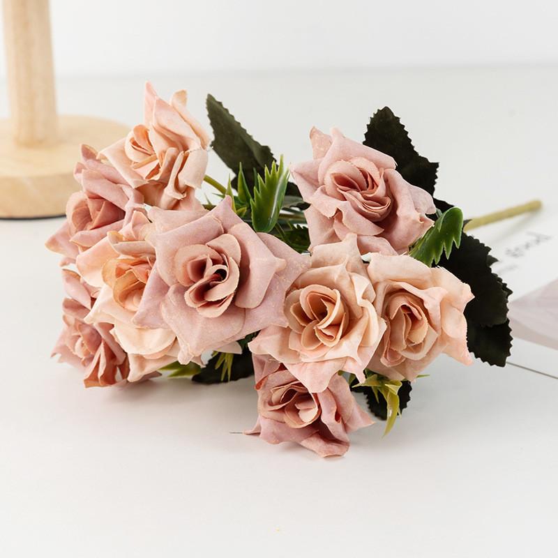 Rose Simulation Flower Dining Table Living Room Decoration Props Flowers