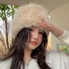 Women's New Winter Hat Thickened Warm Imitation Fur Fashionable Simple Fisherman's Hat Imitation Mink Hair Ladies Mongolian Hat