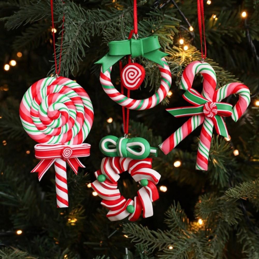 Hanging Fake Candy Pendant Rainbow Design Xmas Tree Hanging Decor Christmas Party Decor