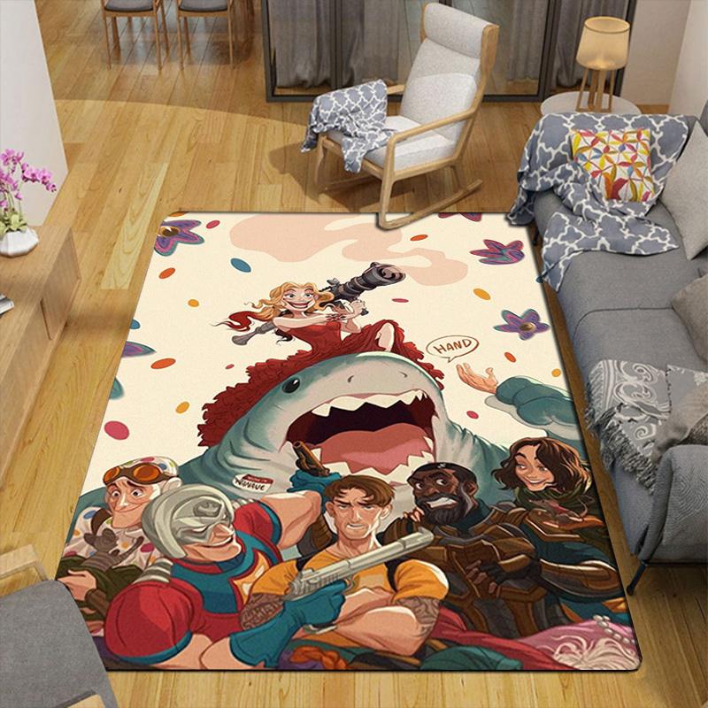 Anime Characters Rug Floor Mat for Living Room or Bedroom Soft and Comfortable Carpet a Gift for Birthday and Holiday.