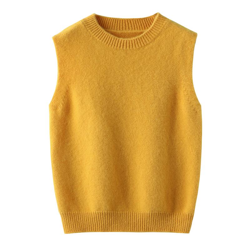 Новый детский sleeveless свитер с V-образным вырезом из 100% шерсти