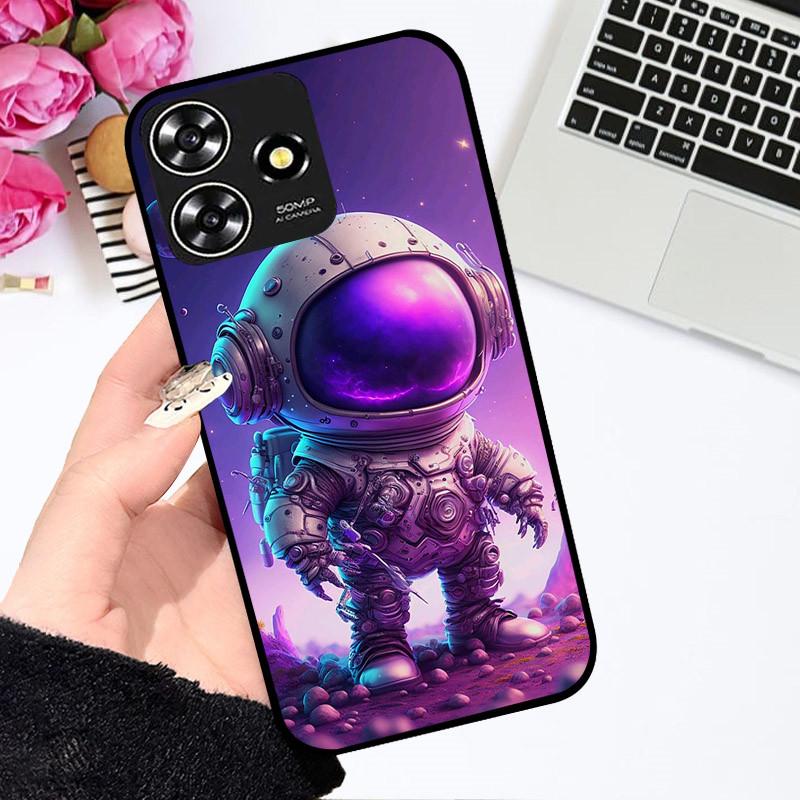 Cases For ZTE Blade V50 Smart Cute Astronaut Fashion Shockproof Soft Bumper For ZTE V50 Design 4G Coque For ZTE Axon 50 Lite