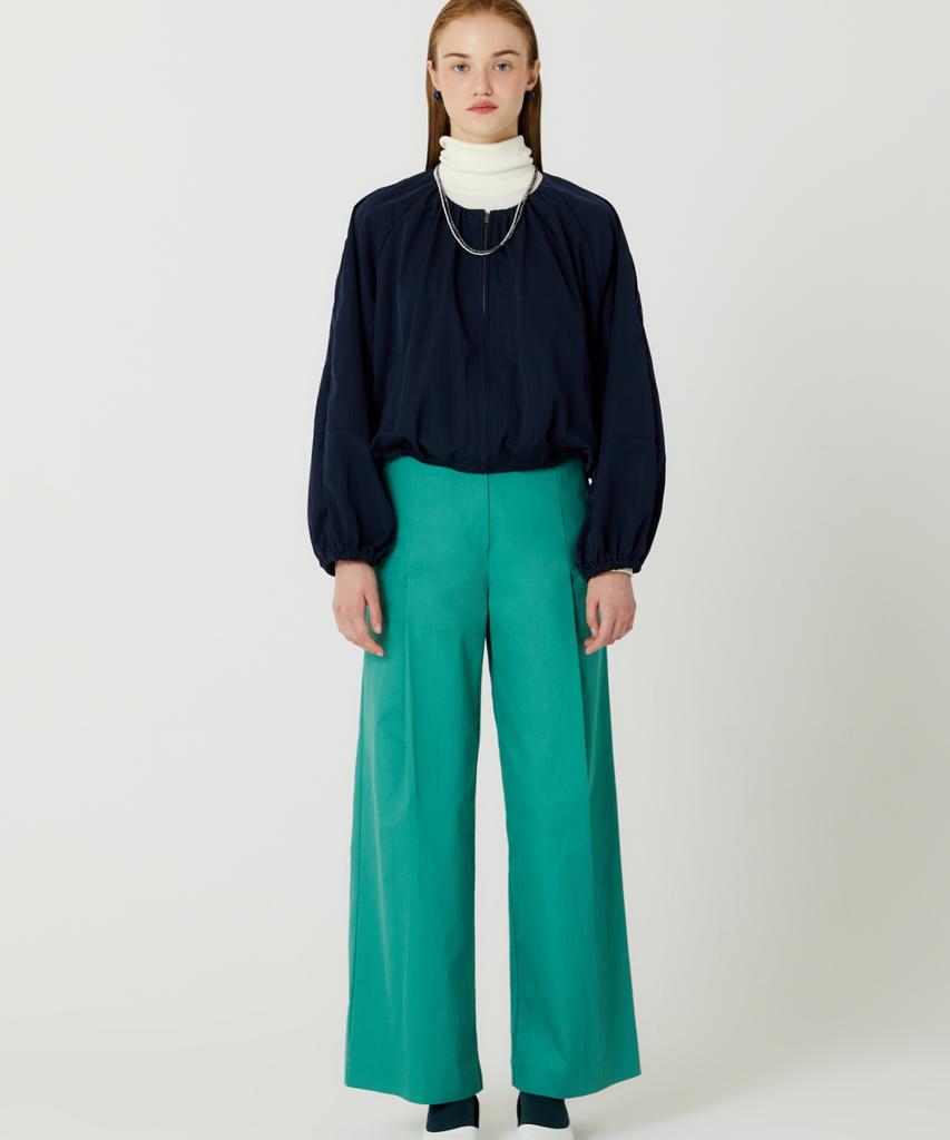 THE STUDIO K One-Tuck Colored Cotton Pants (Green)
