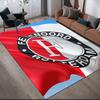 Feyenoord Flannel Printed Carpet, Home Sofa Decoration for Living Room & Bedroom, Non‑Slip Play Flannel Floor Mat for Game Room