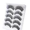 5 Pairs False Eyelashes All-match Natural Long 3D Mink Lashes Curling Fake Eye Lashes Makeup Tool for Party