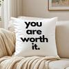 Black White Quote Pillow Modern Decor Cushion Cushion Cover Pillowcase Antidustmite living Room Sofa Decor Cushion Room