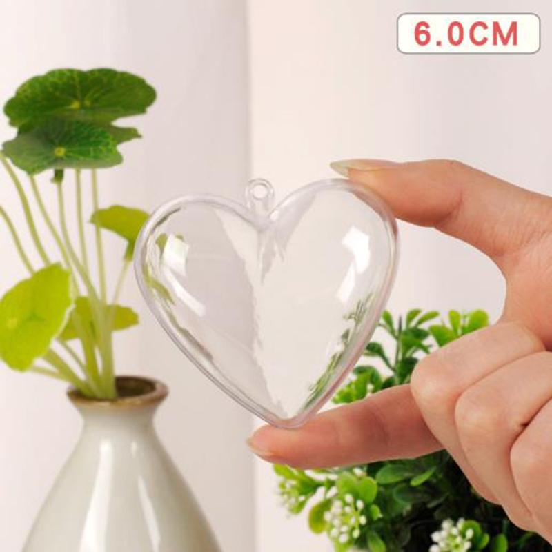 Прозрачный Открытый Пластиковый Рождественский Декор Мяч Безделушка Орнамент Подарочная Коробка