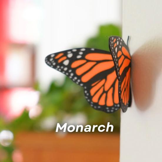 Магнит на холодильник «Бабочка», напечатанный на 3D-принтере, сделай сам, украшение для дома, кухни, шкафчика, холодильника, монарх, махаон, голубая бабочка, магнитное украшение, орнамент