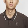Nike Футболка-поло с коротким рукавом и логотипом Heritage, дышащая, мужская, барочная, коричневая FQ2102-237