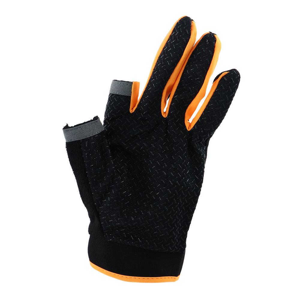 Two Fingers Cut Outdoor Anti-slip Sunscreen Men Gloves Riding Gloves Fishing Gloves Fishing Mittens