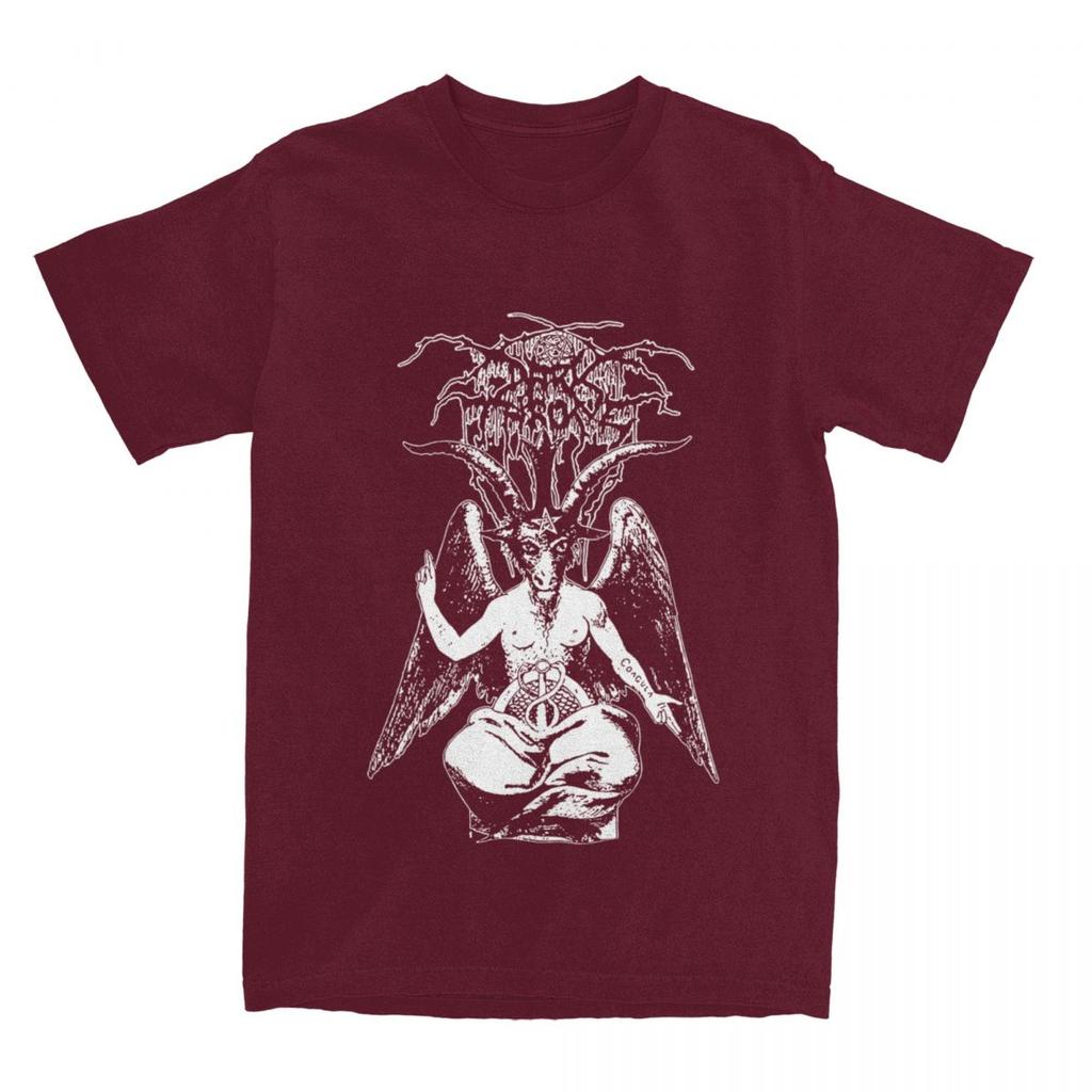 Darkthrone Band Death Metal Accessories Футболка для мужчин и женщин Винтажная футболка из чистого хлопка с круглым вырезом и коротким рукавом Одежда больших размеров