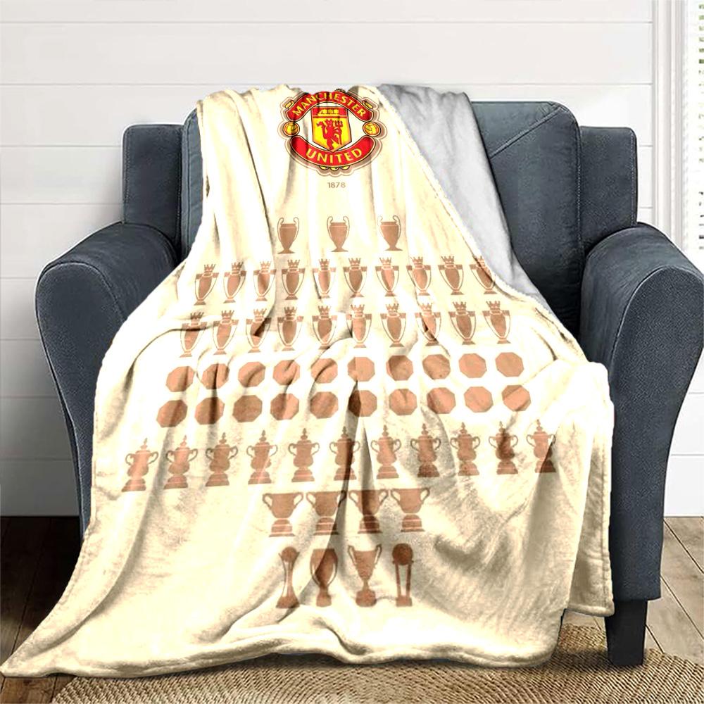 Manchester Blanket Soft Warm Cozy Perfect for Office Chair Chair Seaside for All Occasions Playful Design Gift for Travel Home Birthdays