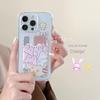 Защитный чехол Zhitai Rabbit Cartoon для iPhone 15 Pro, 14, 13 Pro - держатель для карт Apple Mobile Shell