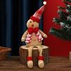 Пряничный человечек, кукла с длинными ногами, рождественская мягкая плюшевая игрушка, милая кухонная пряничная фигурка для мужчин и женщин, украшение на рождественскую елку