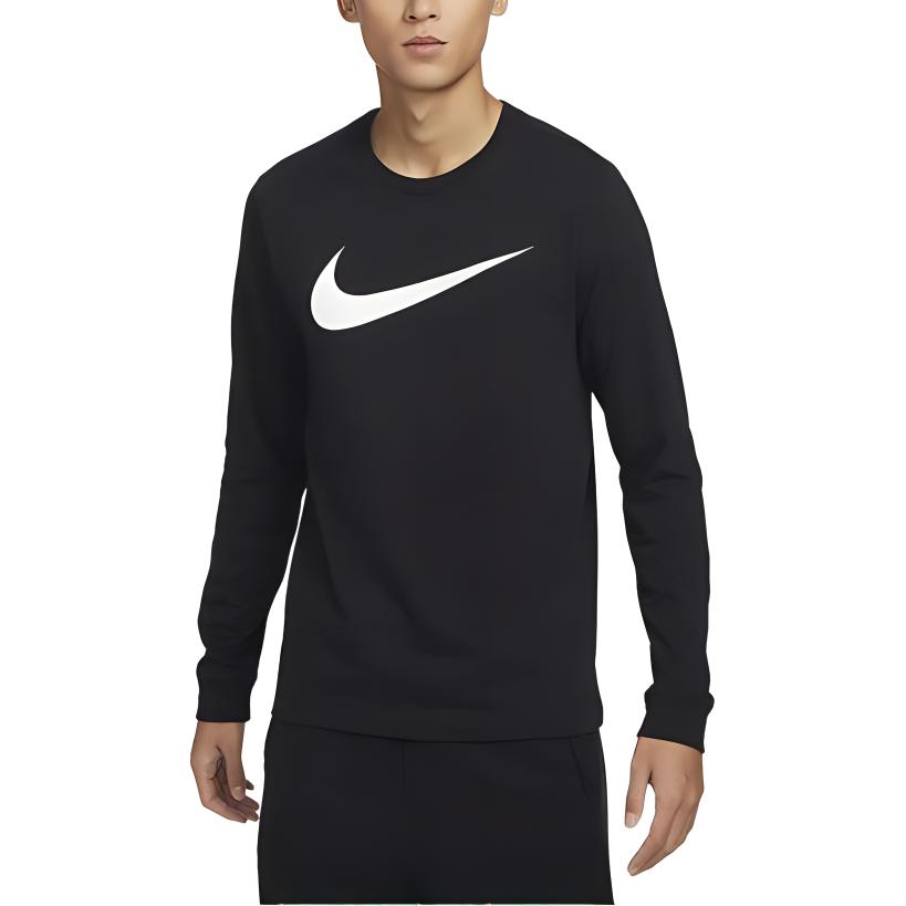 Nike Футболки Мужские Черные С Круглым Вырезом Умеренный Прямой Крой DZ2988-010