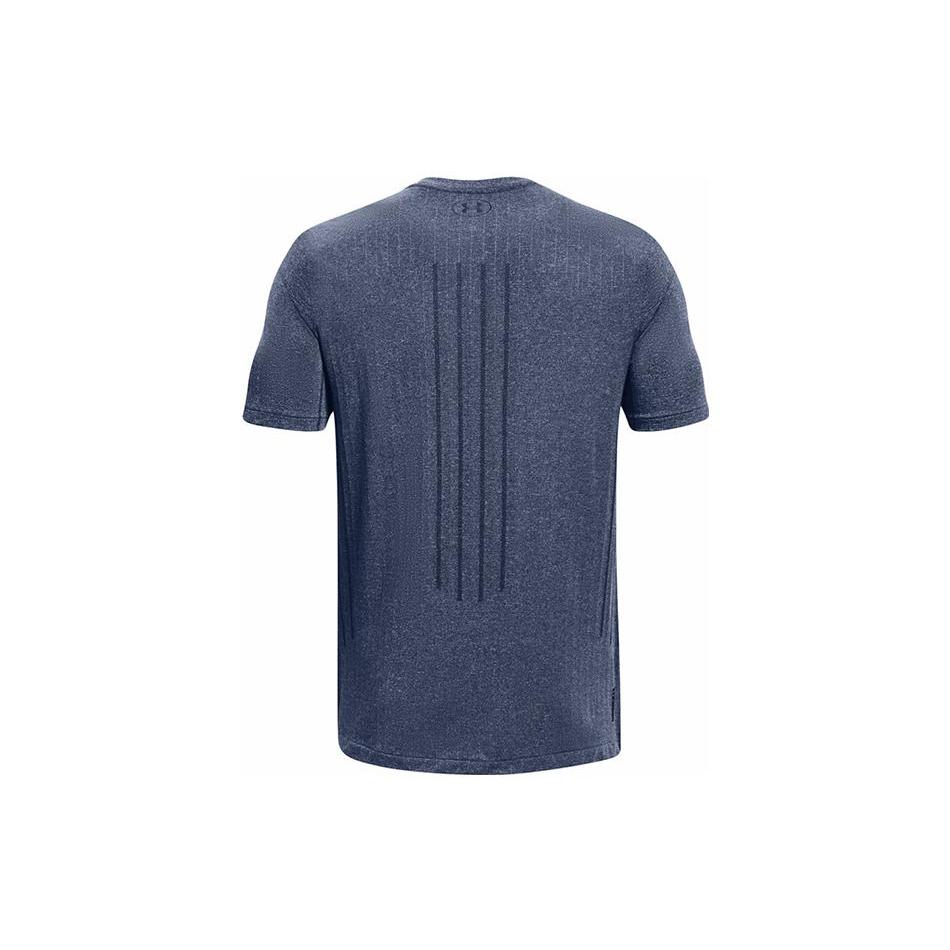 Under Armour RUSH Мужская бесшовная футболка Темно-синяя 1373724-408