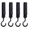 Wisdompro Car Storage Hooks 4 Pack Car Seat Hooks Luggage Hanger Headrest Hooks, Load Capacity 22.8 lbs (10 kg), Easy Installation, Black