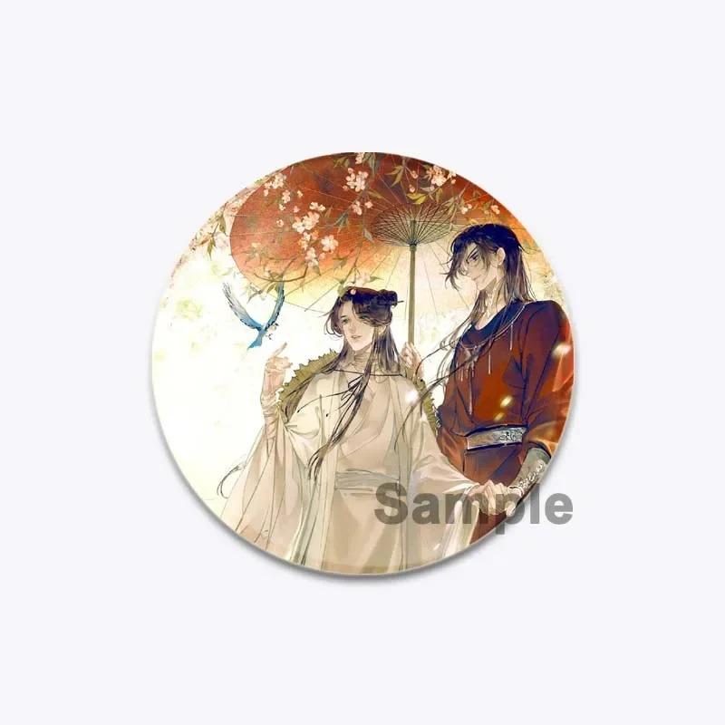 32/44/58MM Chinese Anime Tian Guan Ci Fu Brooche On Backpack Cartoon Badge Xie Lian Hua Cheng Enamel Pin Jewelry Accessorie Gift