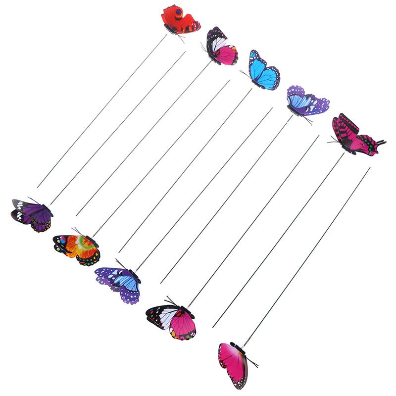 10 шт. Бабочки Садовый Двор Горшки для Растений Цветные Уличные Украшения Цветочные Горшки Декор