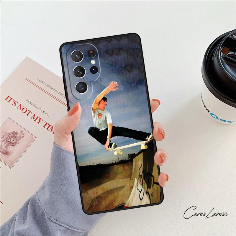 Крутой чехол для телефона в стиле скейтбординг Для Samsung Galaxy S24 S25 S23 S22 Ultra Note 10 20 Plus S20 S21 FE Чехол