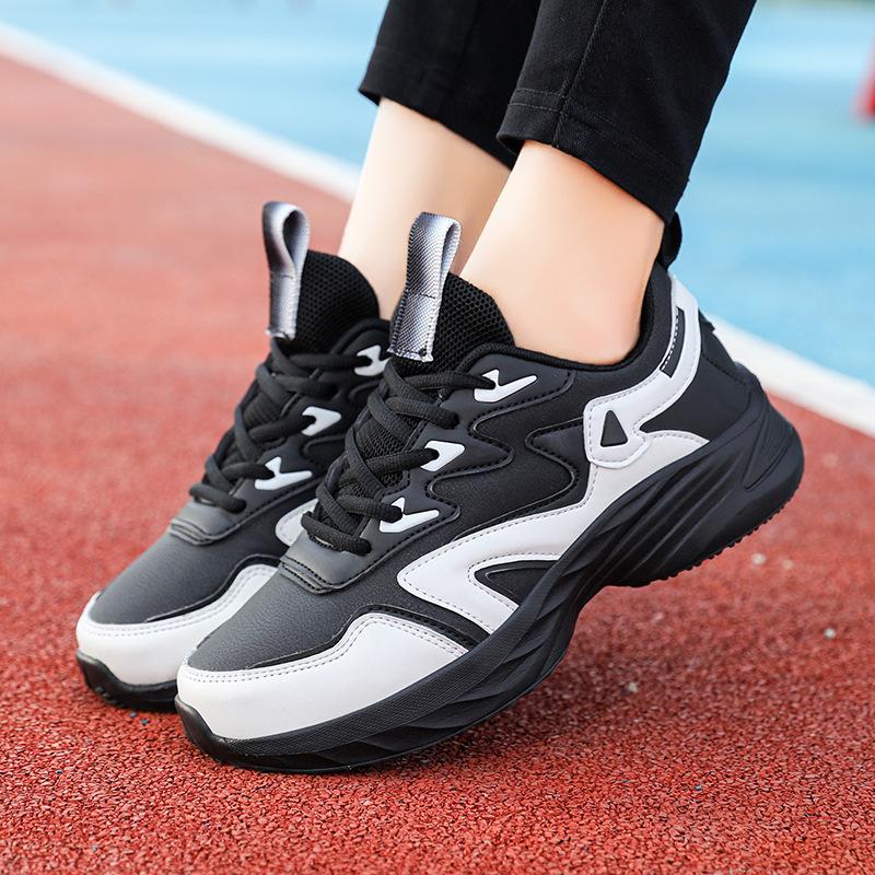 Женская обувь осенняя спортивная обувь женская кожаная водонепроницаемая весенне-осенняя беговая обувь легкая с мягкой подошвой для студентов и пап