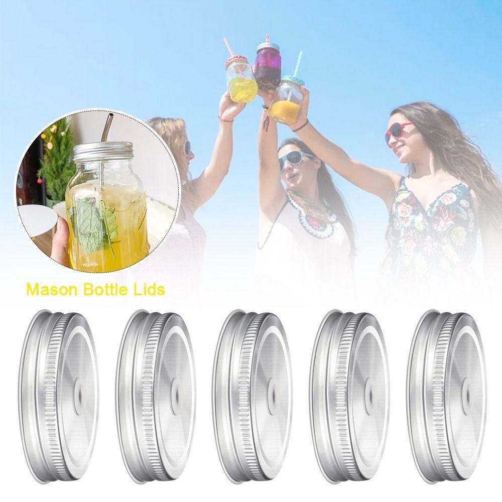 10pcs Storage Lids 70mm Sealing Cover Soft Mason Bottle Lids Home