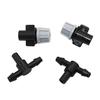 10 Pcs Gray Spray Nozzle With 4mm / 7mm Tee Apply Watering Sprayed On Plants Spray Radius 0.6-0.9m High Quality Sprayer Nozzle