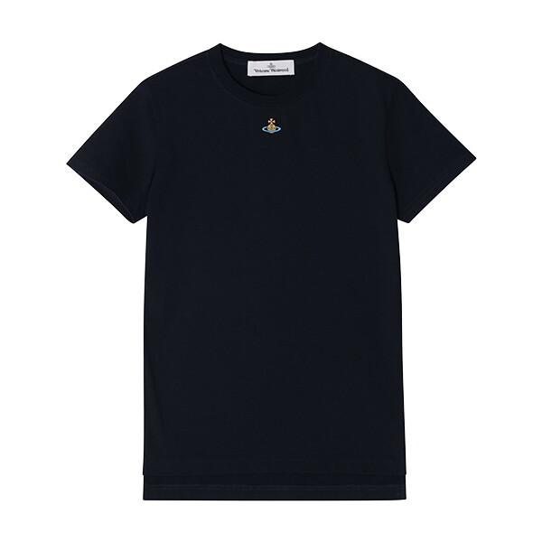 Vivienne WeStwood 3g010017 J001m K410 Orb Logo Вышитый Перу Женская футболка с коротким рукавом