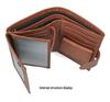 Men's Genuine Leather RFID Tri-Fold Wallet & Card Holder