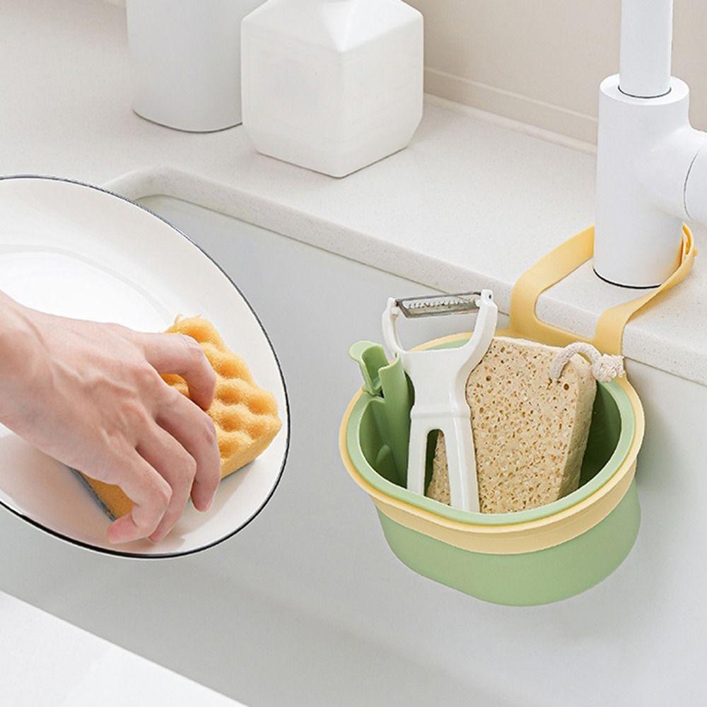 2Pcs Detachable Sink Hanging Strainer Basket Creative Food Residue Separator Kitchen Accessories