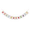 BESTOYARD 335M Welcome Back Banner Jute Bunting Banner Sign Backdrop for School Home Office Banner for School