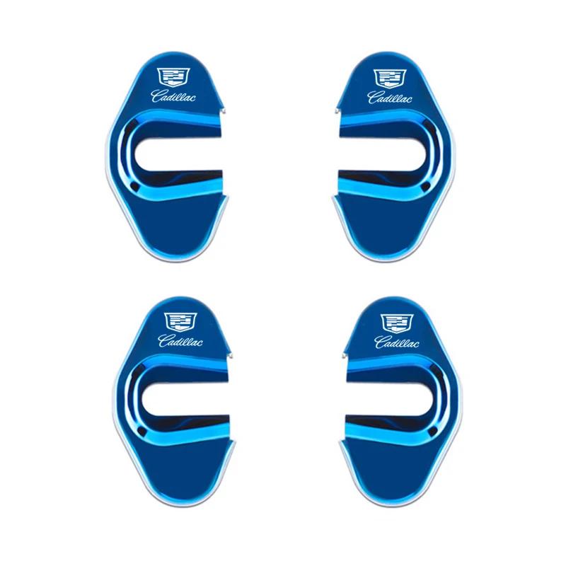 Car Decoration 4pcs Door Lock Cover Case for Cadillac CTS CT4 CT5 CT6 XT4 XT5 XT6 Metal Auto Exterior Accessories