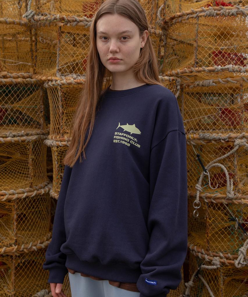 STAFFONLY Fish Sweatshirt (Navy)