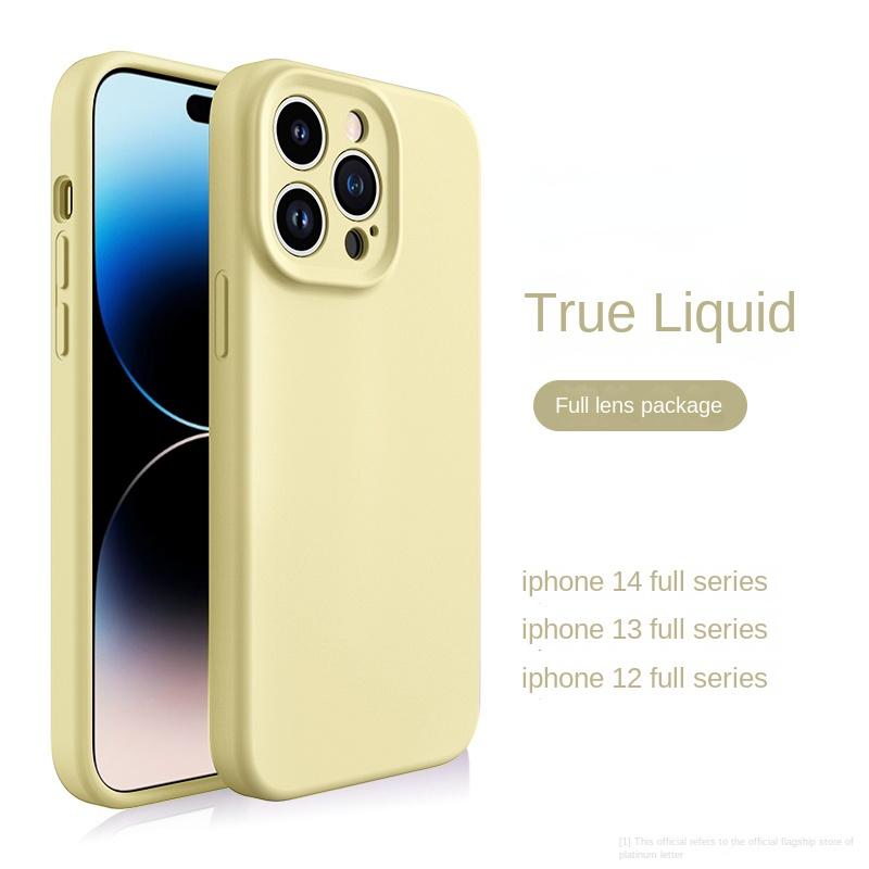 Жидкий силиконовый чехол для телефона Apple, чехол для IPhone 14 Pro Max 13 Pro 12 11, противоударный защитный чехол для объектива камеры, мягкие чехлы