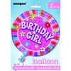 Unique Party Круглый фольгированный шар для именинницы