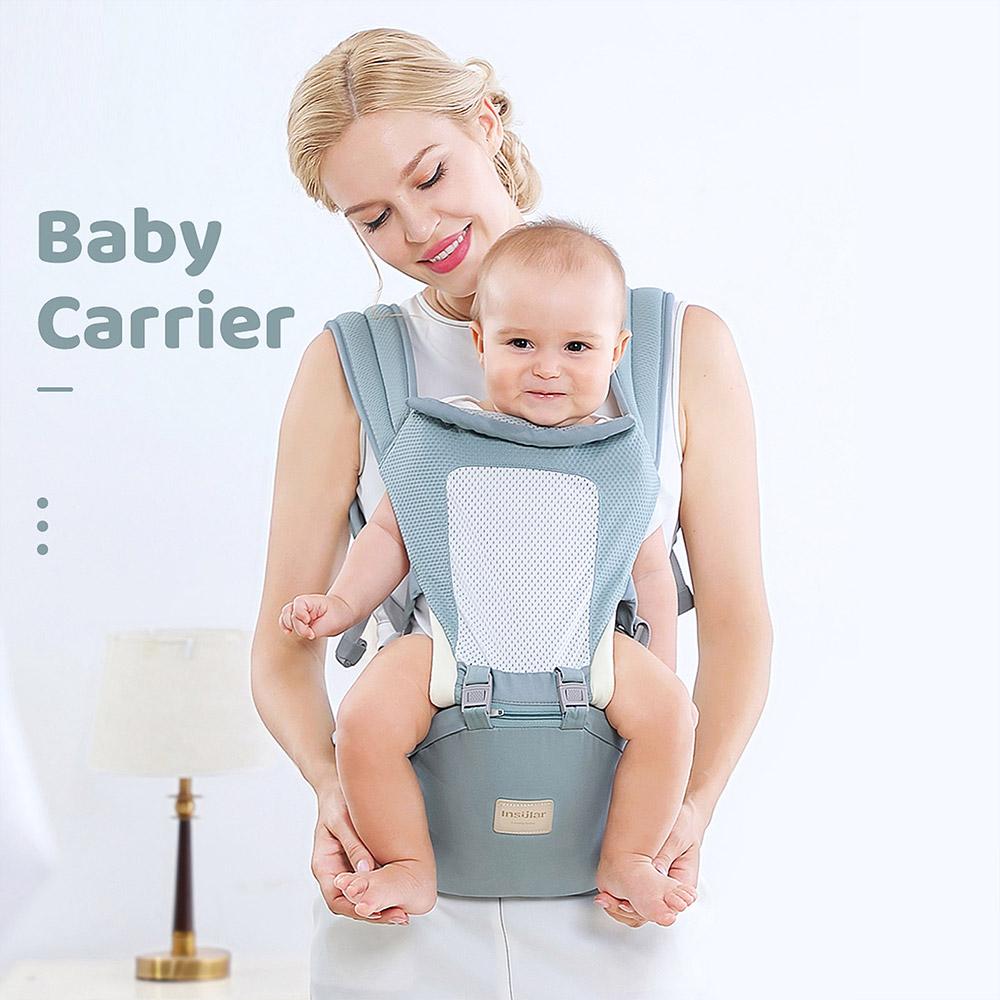 Insular Multifunctional Baby Carrier with Hip Seat Lumbar Support Wasit Stool Detachable Breathable Style for 0-36 Months Infants Newborn Toddler Baby
