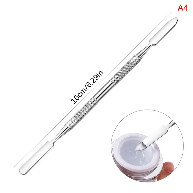 Nail Art Stirring Rod Gel Acrylic Bb Cream Mixing Stick Steel Spoon Spatula