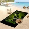 Индивидуальное пляжное полотенце Monster Energy, Напечатайте свое имя Текст Легкое Впитывающее полотенце для плавания Путешествий