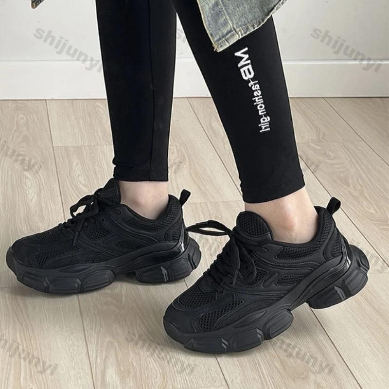 Женские модные кроссовки женские осенние повседневные модные спортивные туфли на платформе высокого качества для бега на открытом воздухе Zapatillas Hombre