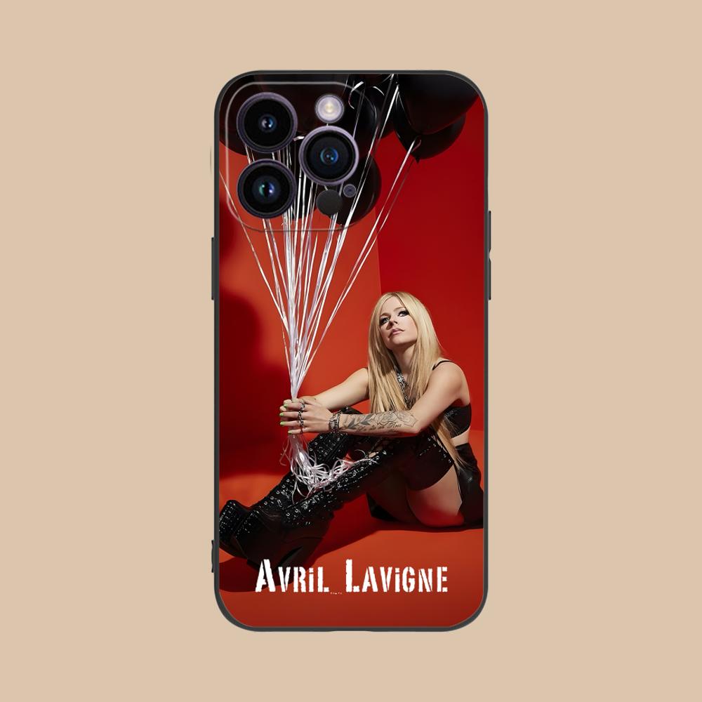 Матовый ТПУ чехол для мобильного телефона Avril Lavigne для iPhone 17 16 15 14 13 12 11 X XR XS 8 7 Air Pro Max Plus Mini Цветной чехол